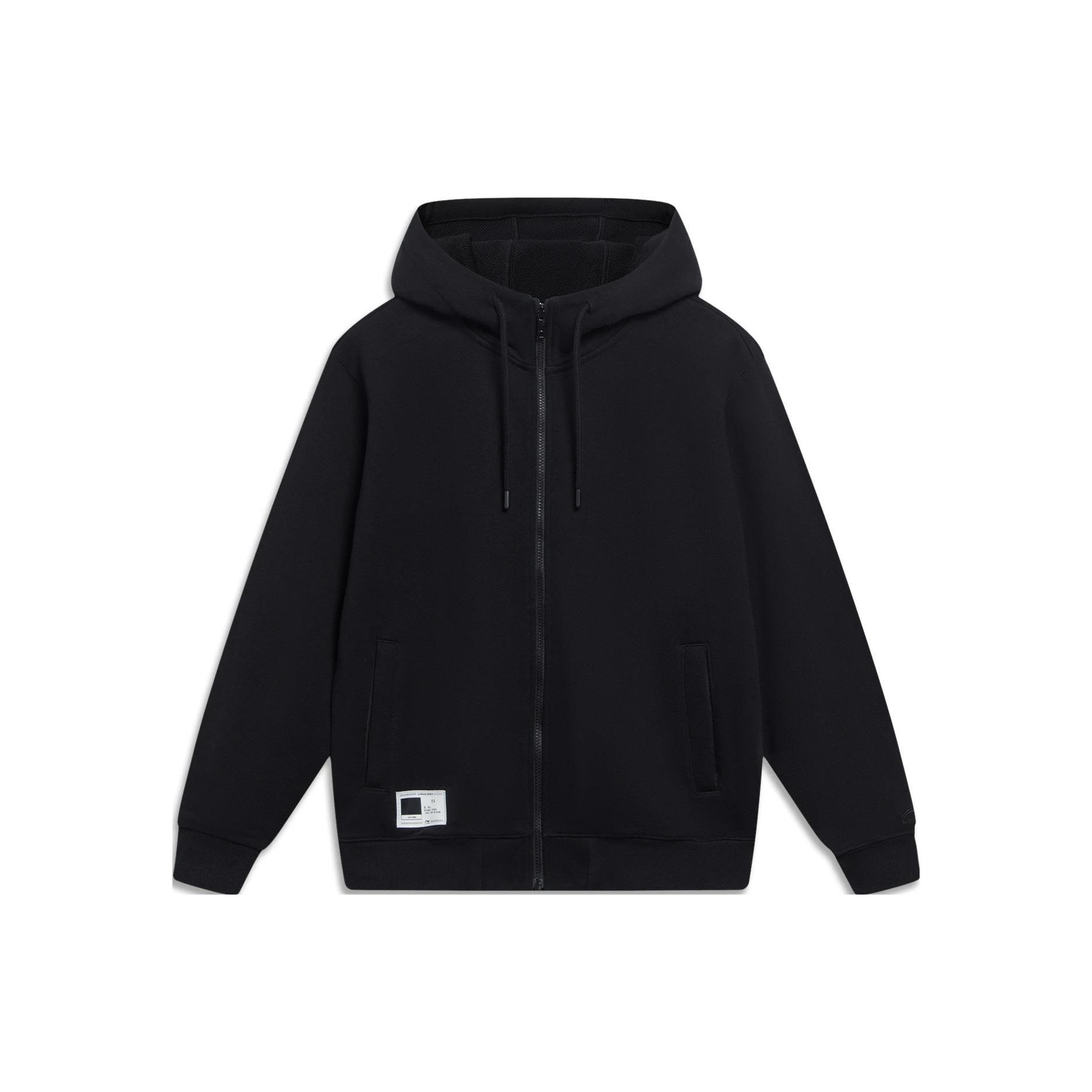 Li-Ning Chinese Color Hooded Jacket Black Men s AWDT071-4 M