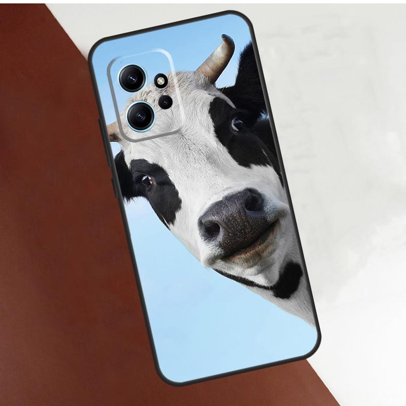 Funny Cow Face Case For Xiaomi Redmi Note 14 10 11 12 13 15 Pro Plus Cover For Redmi 15 14C 10C 12C 13C 15C