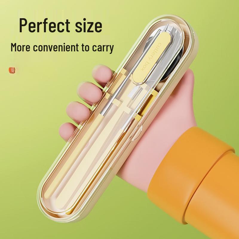 ZISIZ Portable 316 Stainless Steel Cutlery Set