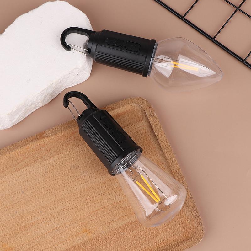 Outdoor Usb Rechargeable Led Lamp Bulbs High Brightness Emergency Light Hook Up Camping Fishing Portable Lantern Night Lights