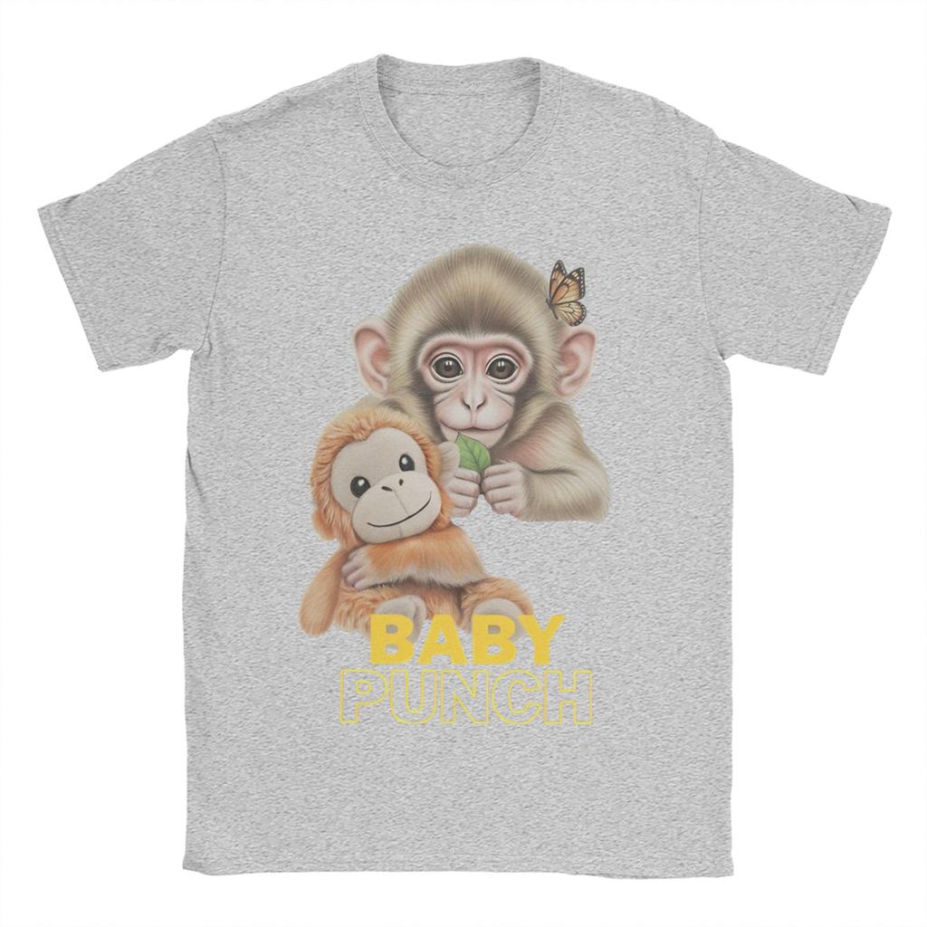 Baby Monkey Punch Cute Monkey Punch TShirt Summer Cotton TShirts For Unisexs Fashion Loose Tshirt ShortSleeved YK Funny Tops