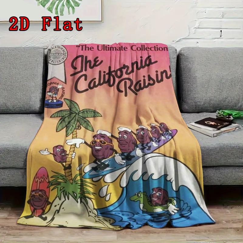 California grapes 2D Flat Pattern Flannel Blanket High quality All Seasons Warmth and Comfort Perfect for Christmas Gifts.NMT0928371