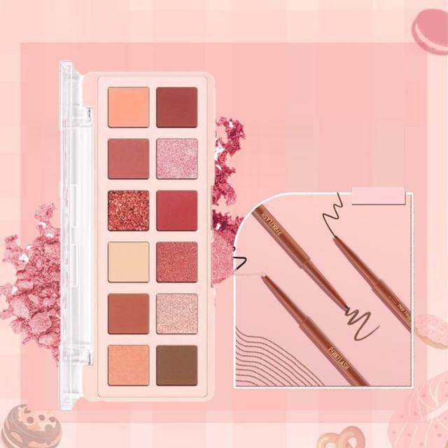 PINKFLASH - Bundle: Eyeliner Pencil & Eyeshadow Palette Set