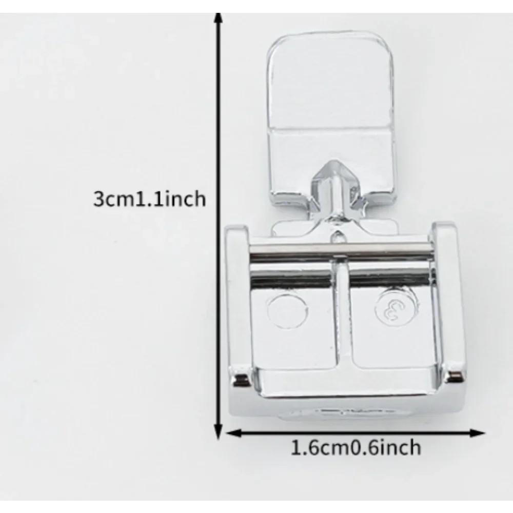 Zipper Sewing Machine Presser Foot Left Right Narrow Foot Compatible with Low Shank Snap On Singer Brother Sewing Accessories
