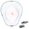 SANLIKE Landing Net, Aluminum Joint, Large Folding Landing Net, Nylon Net, Ultra Lightweight, Oval Frame, Large Size, 52 X 65cm, Net Joint, Gunmetal