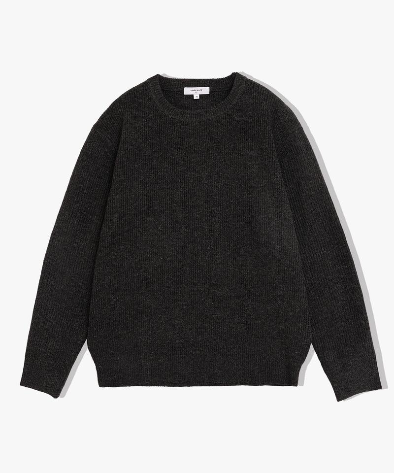 UNDEROFF Relaxed Fit Daily Round Knit Beige