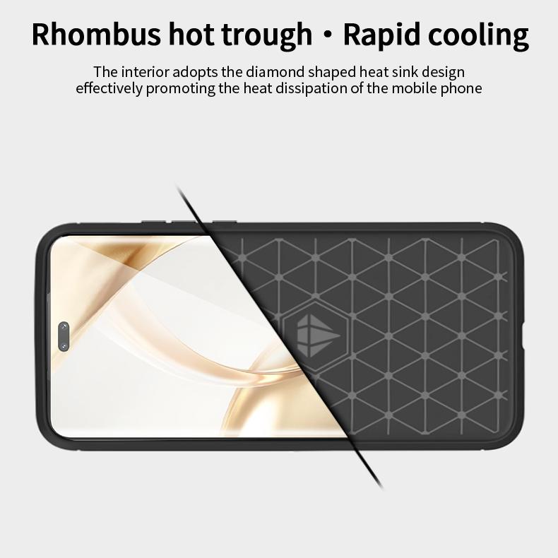 MOFI JK TPU Series-1 For Honor 200 Pro 5G TPU Case Carbon Fiber Texture Brushed Phone Cover