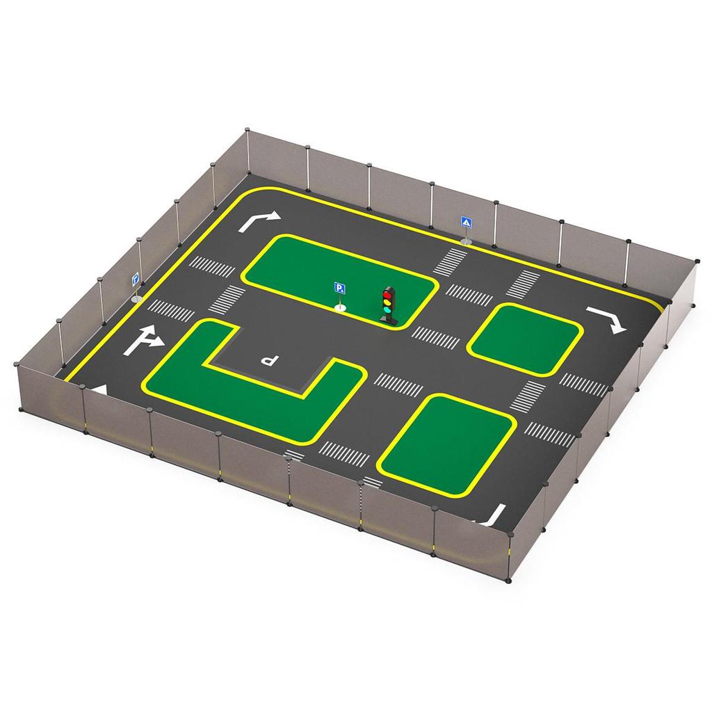 AI-Driven Autonomous Driving Sandbox for Robot Cart Map & Traffic Scene Simulation
