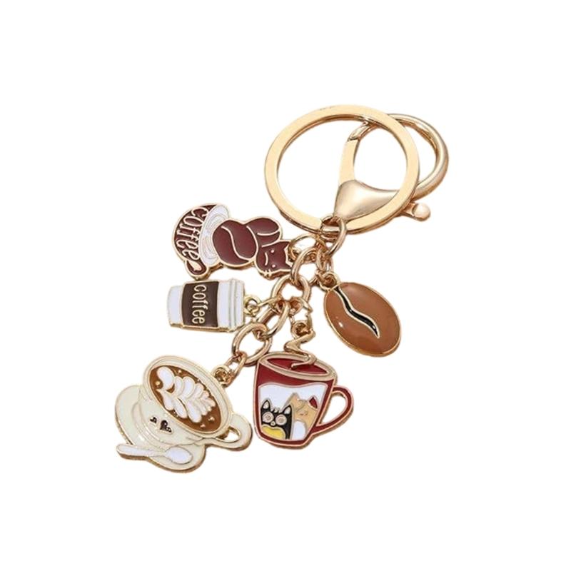 

Lovely Coffee Culture Inspired Keychain Key Holder Perfect As A Thoughtful Present Or Personal Keepsake 1