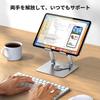 UGREEN iPad Stand Adjustable Height and Angle Tablet Ergonomic Aluminum Compatible with iPad 10th Air Surface and Two Switch Inch - 360° Rotating,