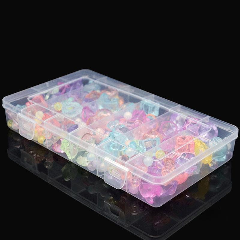 Organizer Container Practical Plastic Storage Box Jewelry Earring Bead Screw Holder Case Display Organizer Containe