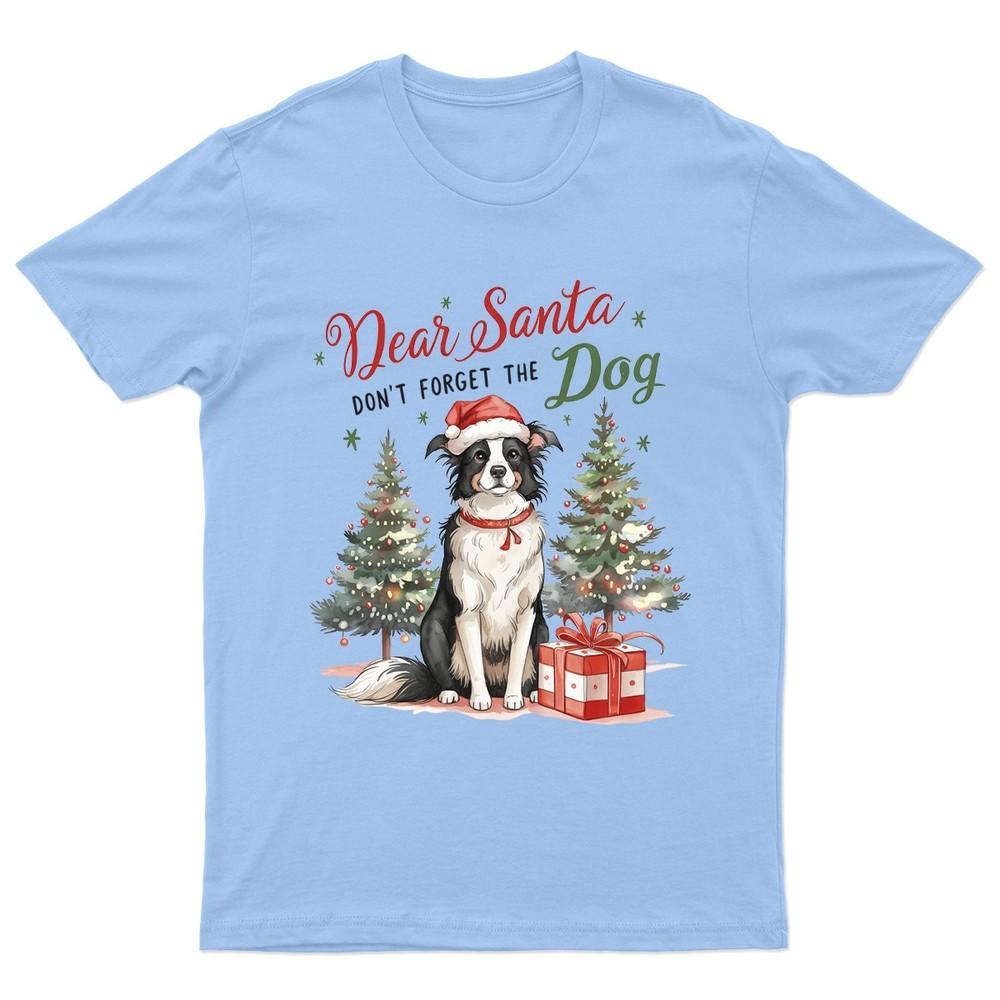 Dear Santa Dont Forget TShirt Unisex Gift Retro Seasonal Funny Pet Paw Xmas S