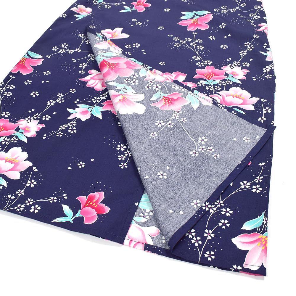COLORFUL CANDY STYLE Yukata Sweet Pea Navy for Perfect for Fireworks Festivals and Summer NB700110 Set, 110cm, Blue, Girls, Festivals,