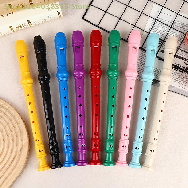 8-Hole Vertical Flute Set for Beginners Professional ABS Material with Cleaning Rod Orff Woodwinds Instrument Practice Recorders