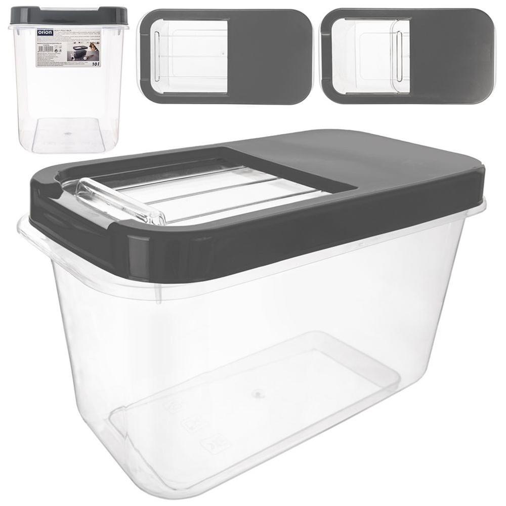 Gray Dispenser Storage Bin 10L