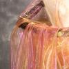Tissu Organza Tulle Dégradé Bicolore 2/3m Matériau de Couture DIY Conception de Vêtements Robe Mariage Tissu Créatif