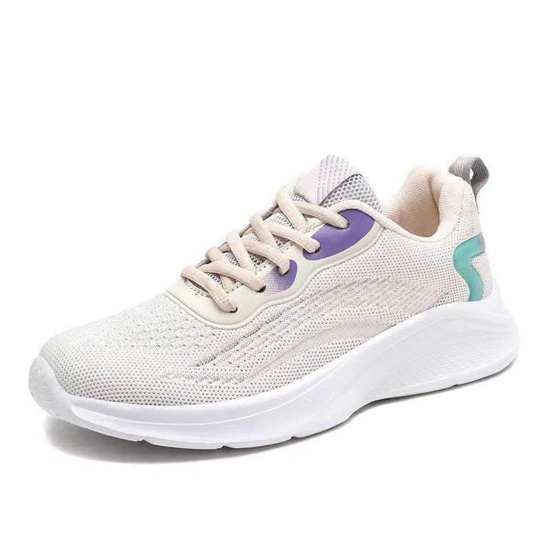 Frühling und Sommer neue Sportschuhe Damen Mesh-Schuhe ultraleichtes Mesh atmungsaktiv weiche Sohle vielseitig rutschfest stoßdämpfend Studenten Laufschuhe