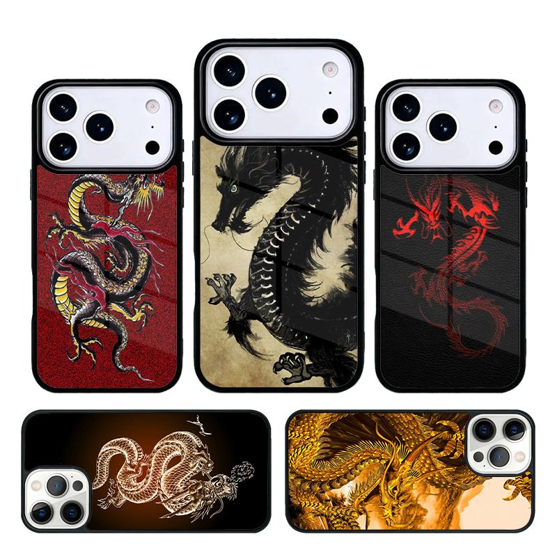 Chinese Dragon Phone Case Cover for IPhone 11 12 13 14 15 16e 17 Pro Max Coque for IPhone 17 Air