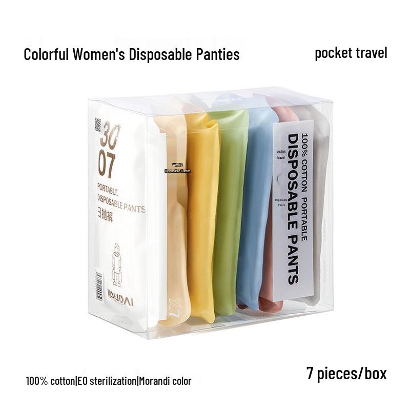 Draagbaar Wegwerp Katoenen Ondergoed voor Reizen - Gesteriliseerd & Unisex, Wassen Niet Nodig