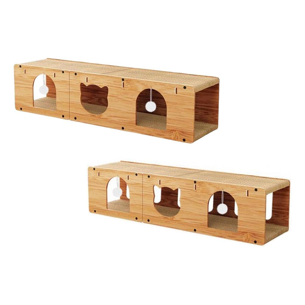 Tunnel with Scratch Pad And Interactive Ball for Home Cats