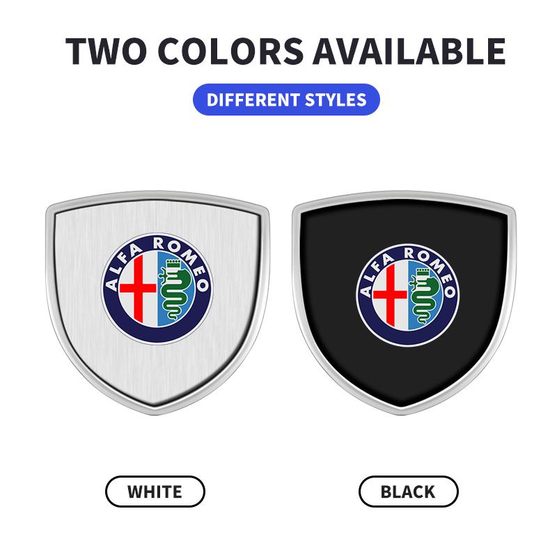Nuovi Adesivi Decorativi Scudo Emblema Metallo 3D per Parafango Carrozzeria Auto Accessori Auto Per Alfa Romeo 308