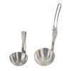 Outdoor Camping Colander/Soup Ladle Stainless Steel Tableware Foldable Spoon