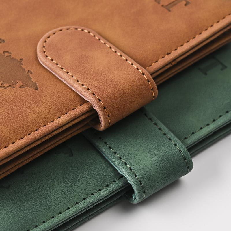 PU Leather Travel Passport Cover for Men & Women, Protective Wallet with Credit Card Holder & Ticket Pocket