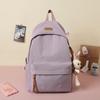 Schoolbag1011 new backpack women's Japanese Korean simple solid color junior high school high school student schoolbag simple large capacity backpack