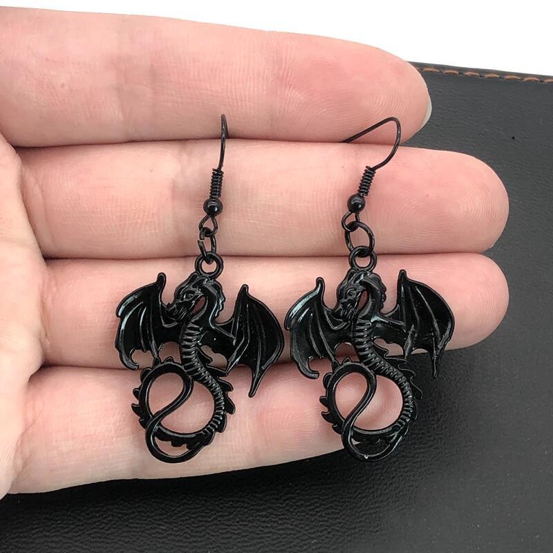 Boucles d'Oreilles Créatives à la Personnalité Exagérée Boucles d'Oreilles Dragon