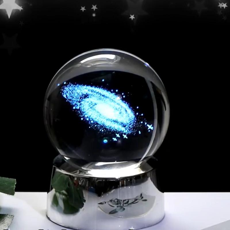 1Set 6/8CM Dragon Crystal Ball 3D Laser Engraved Quartz Glass Sphere Home Decoration Globe Earth Snow Globe Gift