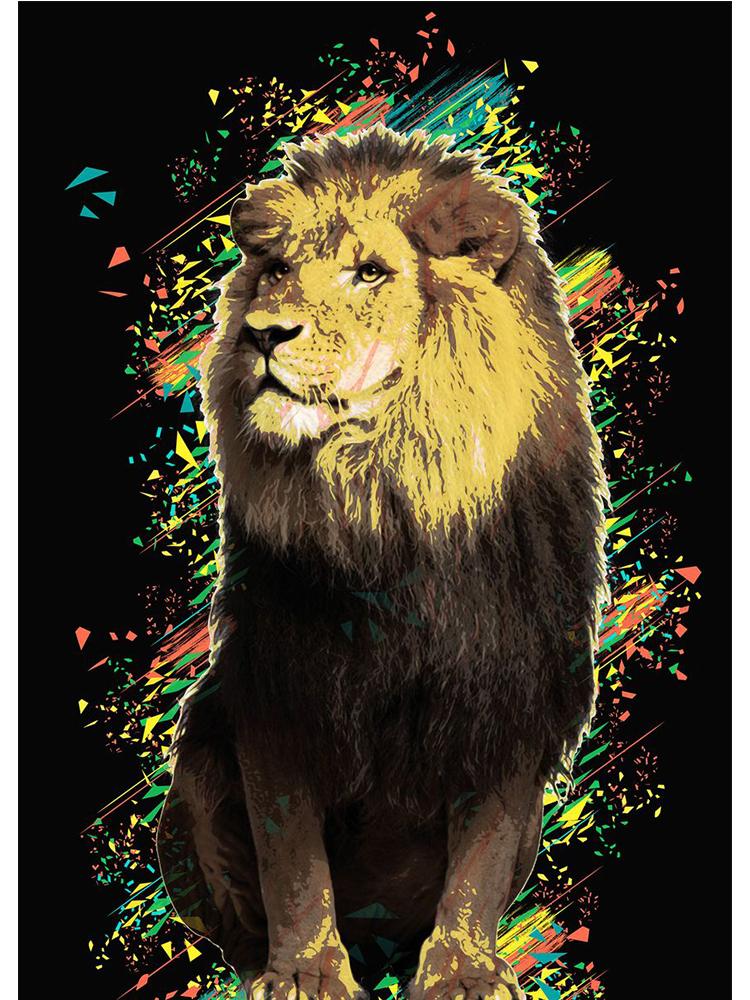 Abstrakte Löwe Giraffe Pferd Elefant Bild Leinwand Malerei farbige Tier Poster Druck für Kinderzimmer Home Dekoration Geschenke