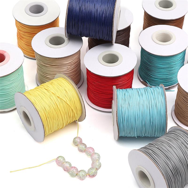 0.5mm Waxed Faux Leather Cord for DIY Jewelry Necklace and Bracelet Making