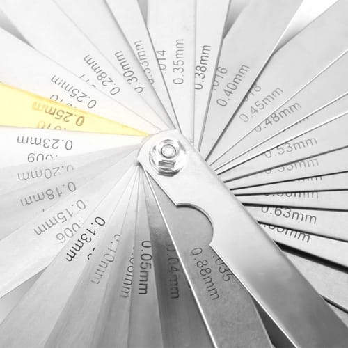 32-Piece Set of Thickness Gauges, String Action Rulers, Stainless Steel, Thickness Gauges, Gap Gauges, Measuring Tools, Thickness Gauges, Guitar Strin