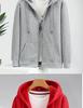 Men's Plus Size Fleece-Lined Zipper Hoodie - Thick, Loose Fit for Autumn and Winter