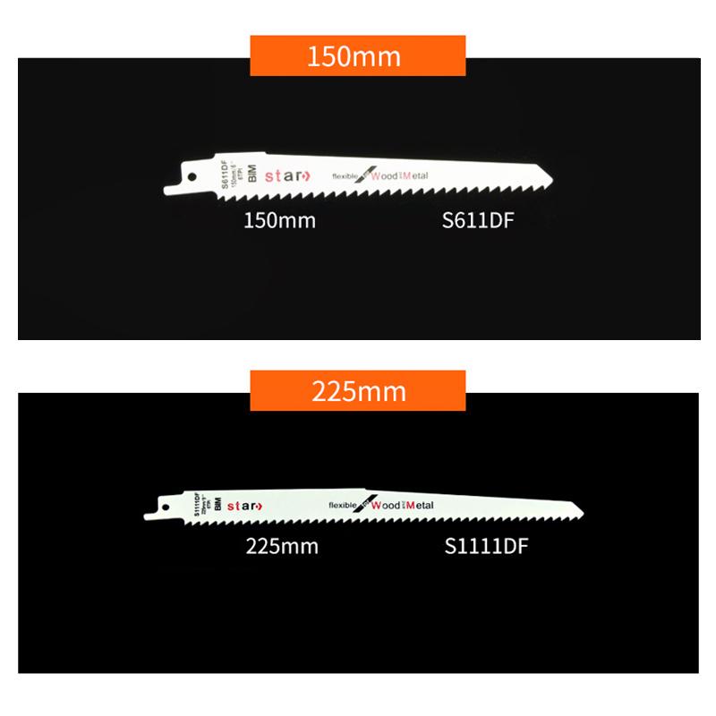 8pcs New Reciprocating Saber Saw Blades Set Metal Curve Wood Saber Saw Blades