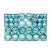 100pcs Plastic Material Christmas Ball Multi Color Shatterproof Christmas Tree Decoration 3/4/6cm Size Painted Design