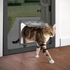 PETLESO Small Dog Door for Screen Door, Cat Door 8"×10" Magnetic Flap Self-Closing, Pet Screen Door for Sliding Door, Puppy Doggy and Cat Door Built