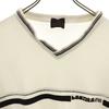 Santa Fe 90s Made In Japan Old Short Sleeve V-neck Terry Cut 4 Off White Men's Used