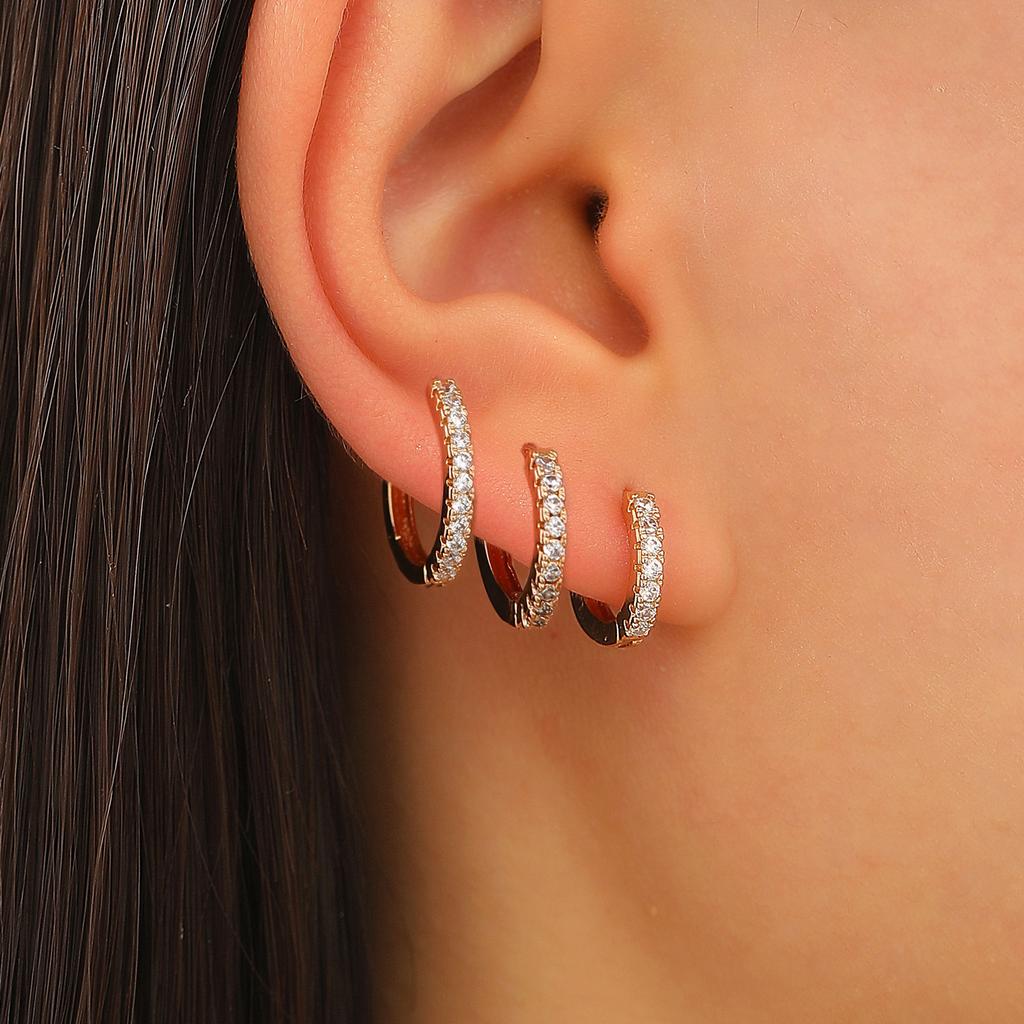 Cross-border Simple Earrings, High-end Niche Men's and Women's European and American Alloy Earrings, Personalized Temperament, Rock Punk Earrings.