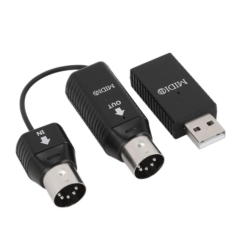 Wireless MIDI Adapter Professional MIDI to USB MIDI Controller for Digital Piano Keyboard to MIDI Device for OS X for