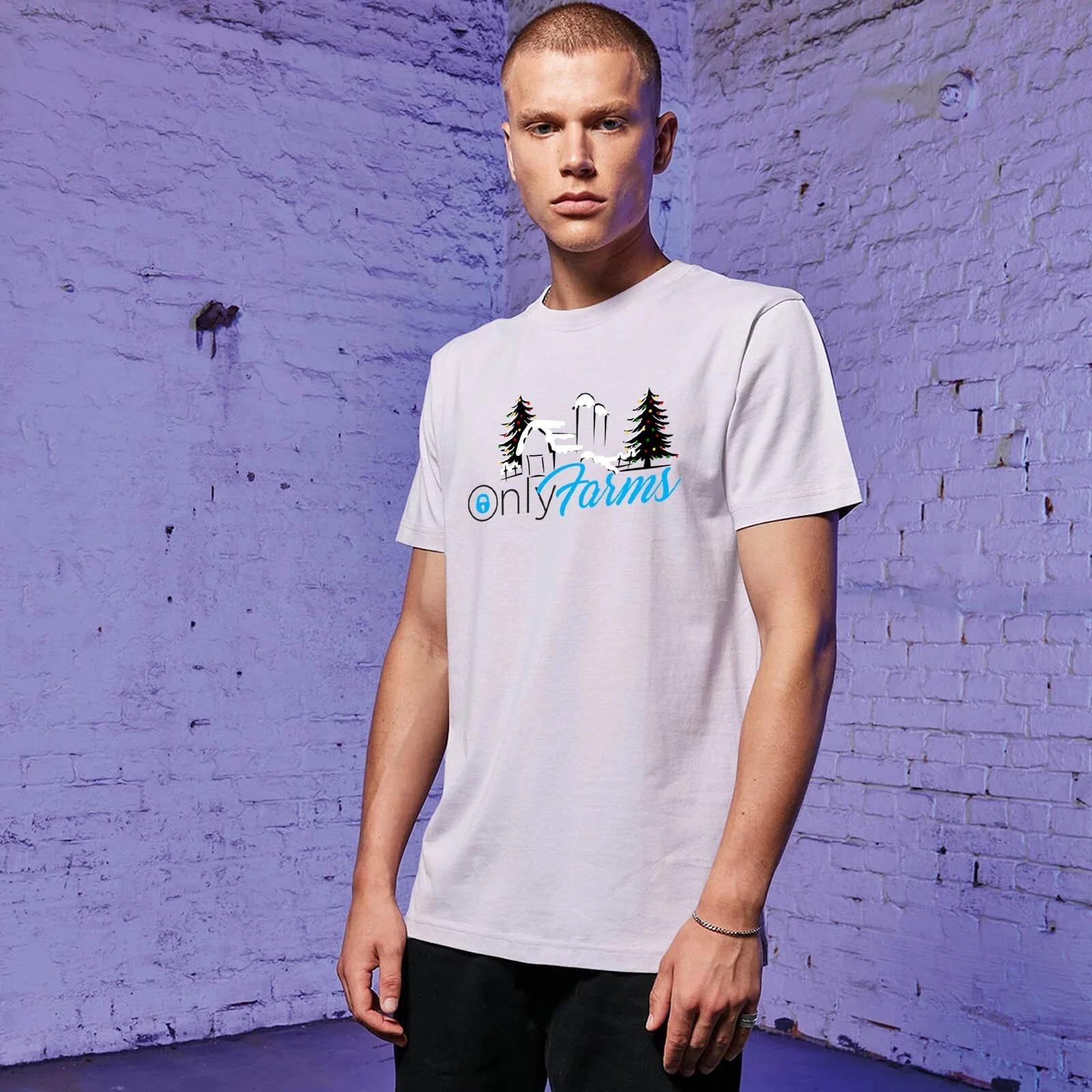 Unisex T-Shirt-OnlyFarms Christmas-Novelty Funny Humour Secret Santa XL