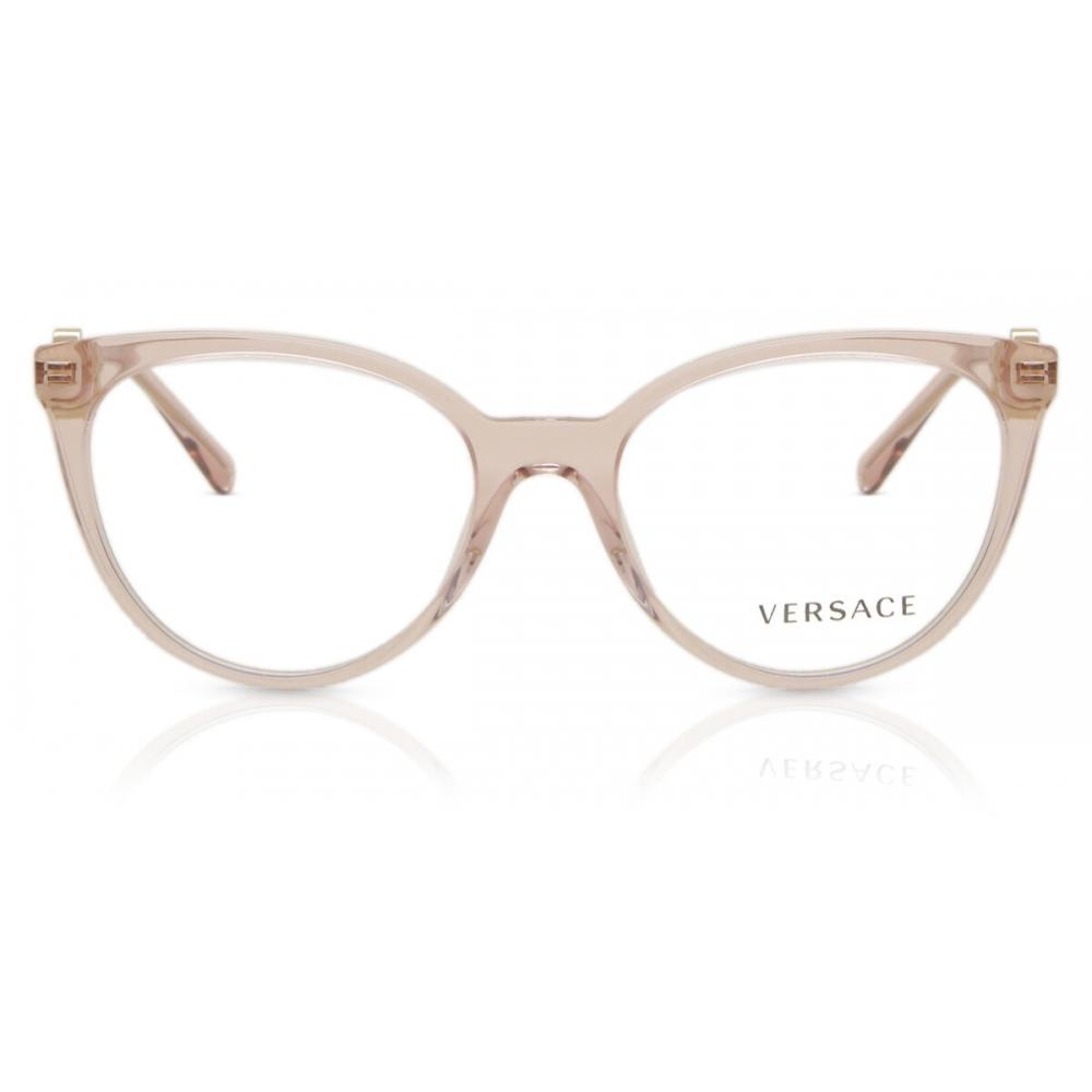 

Versace Ve3298b Asian Fit 5339 Women Eyeglasses Transparent Pink/55-17-140
