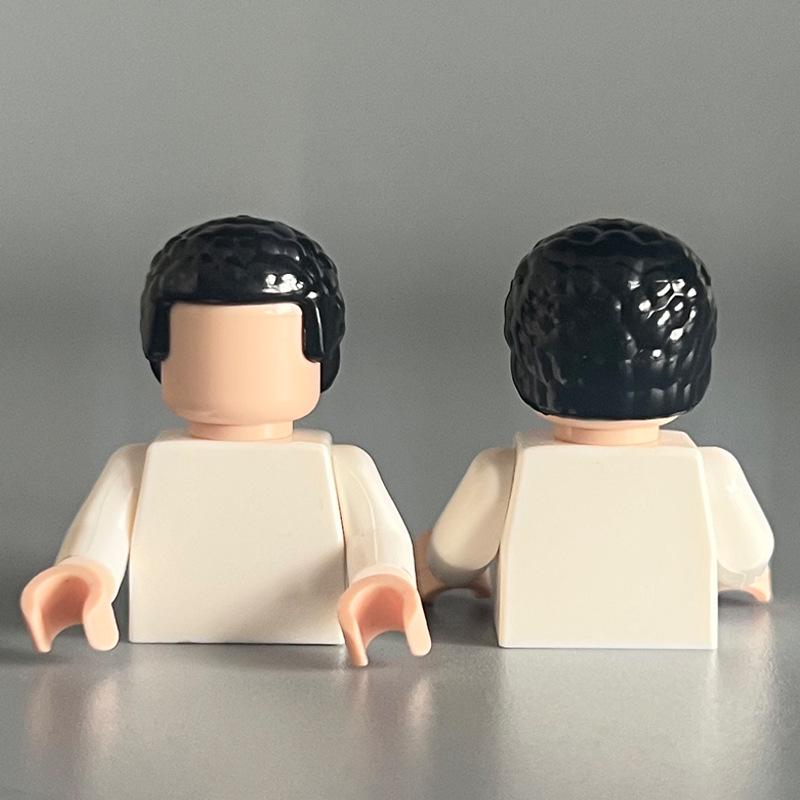 Compatible Lego Boy's Small Particle Hair Building Blocks MOC Parts DIY Assembly Toy Accessories