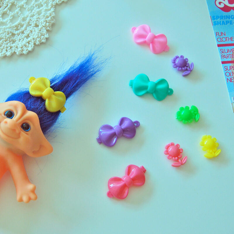 Kitsch Ribbon Flower Hairpins (10 in 1 set) (1) 10 ribbon hairpins