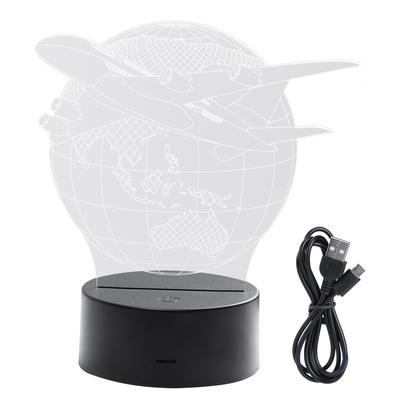 Veilleuse Innovante en Forme de Planisphère Terrestre Tridimensionnelle Tactile Colorée pour Maison Chambre