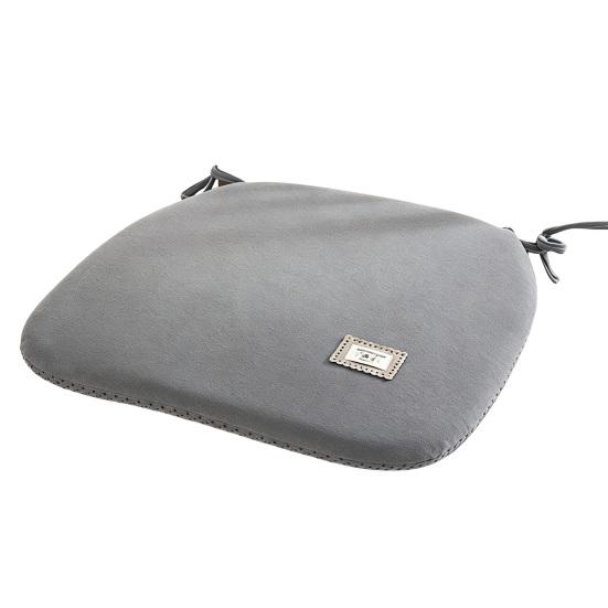Non Slip Seat Pad with Straps Memory Foam Chair Cushion, Thickened Dining Straps, Soft Velvet Fleece Cushion Non-Slip Backing, Washable for