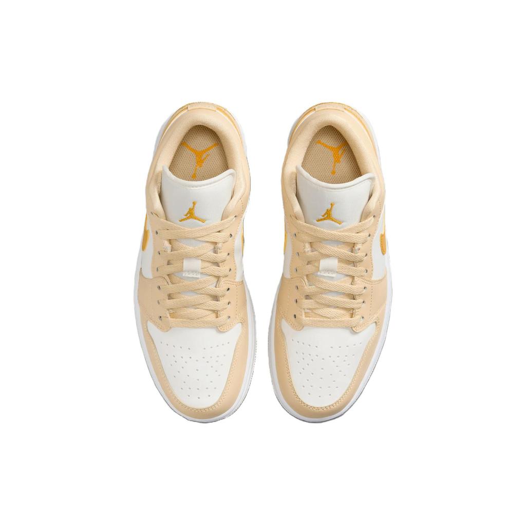 Air Jordan 1 Low Sail Yellow Ochre Women Sneakers Cream Pale-Vanilla White DC0774-170