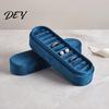Portable Jewelry Box for Necklace Velvet Storage Box, Multiple Slots Organizer, Prevent Gift Idea Scratching Soft Lining Case Home Display And Travel
