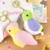 10Cm Lovely Mini Bird Plush Toys Cute Parrot Bag Keychain Pendant Xmas Gifts Girl