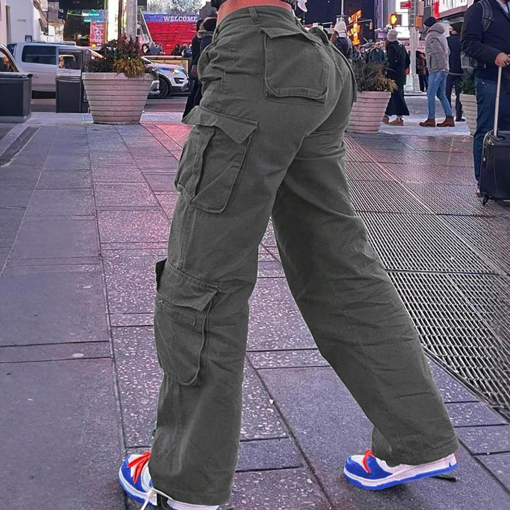 Women's High Waist Washed Women's Jeans Fashionable Versatile Straight Leg Pants